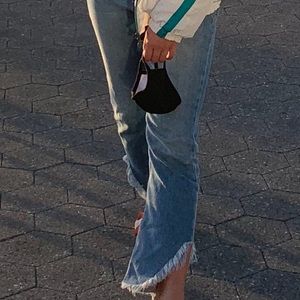 Topshop Moto frayed jeans